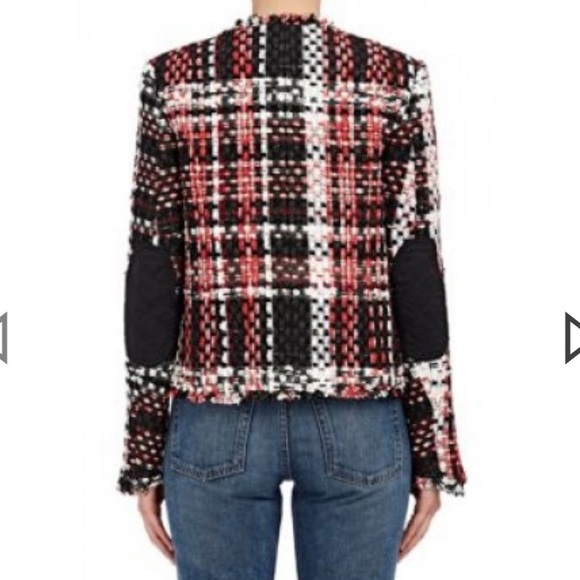NWT Rag & Bone Red Indie Plaid Wool-blend Jacket - Picture 4 of 6